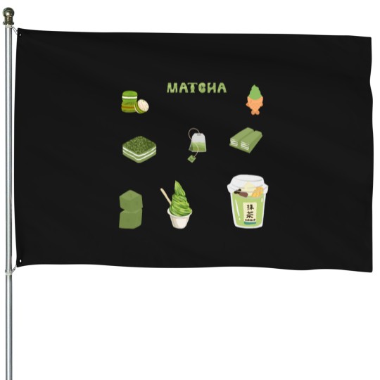 Discover matcha  pack House Flags