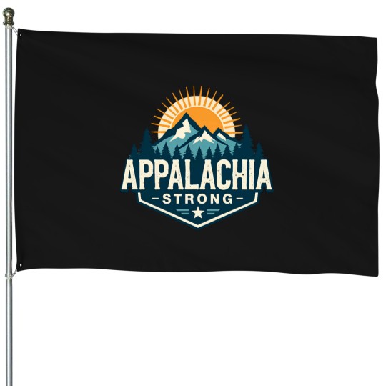 Discover Appalachia Strong House Flags