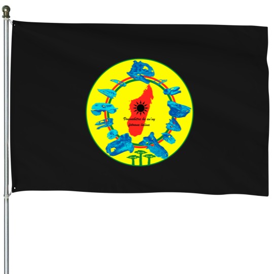Discover prehistoric madagascar House Flags