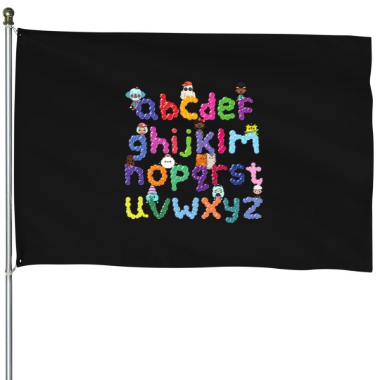 Discover Tcaboca Alphabet House Flags