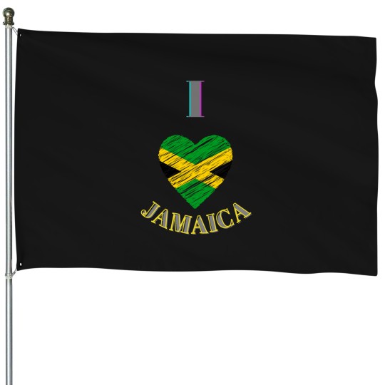 Discover JAMAICA vibes House Flags