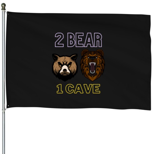 Discover comedy podcast 2 Bears 1 Cave House Flags