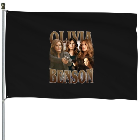 Discover Olivia Benson Law and Order House Flags, Retro Olivia Benson House Flags