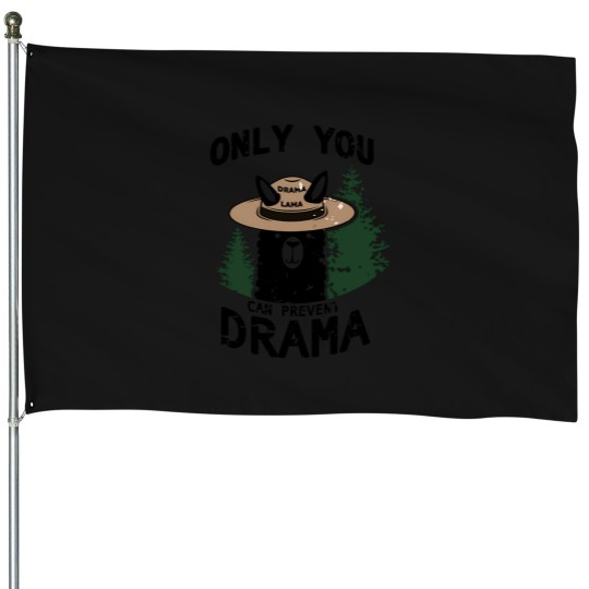 Discover Only You Can Avoid the Drama, Llama Smokey Parody, Llama Super Soft House Flags