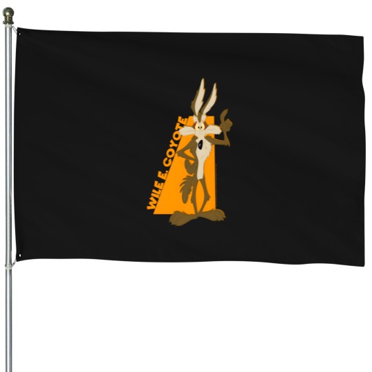 Discover Looney Tunes Wile E Coyote Orange Hue Portrait House Flags