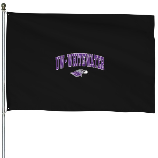 Discover Wisconsin Whitewater Warhawks Arch Over Logo House Flags