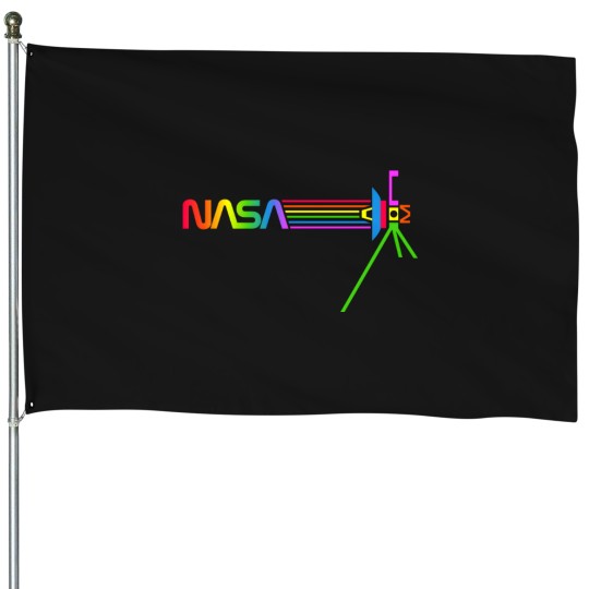 Discover Nasa Gay Pride Rainbow Tech Geek Gay For House Flags