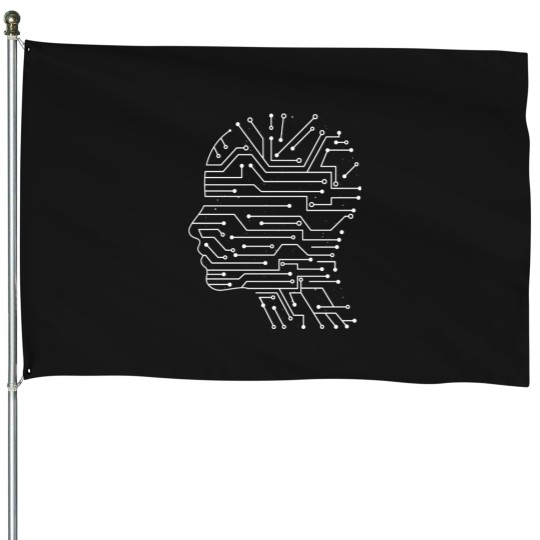Discover Artificial Intelligence Technology Coding Science Baseball  Sleeve T-Shirt 835 House Flags