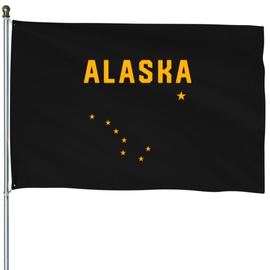 Discover I Love Alaska Minimalist State Flag House Flags