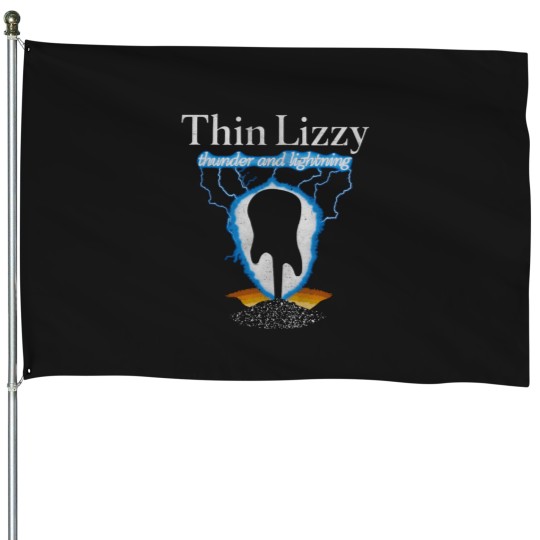Discover Thin Lizzy Â€“ Thunder Lightning Guitar House Flags