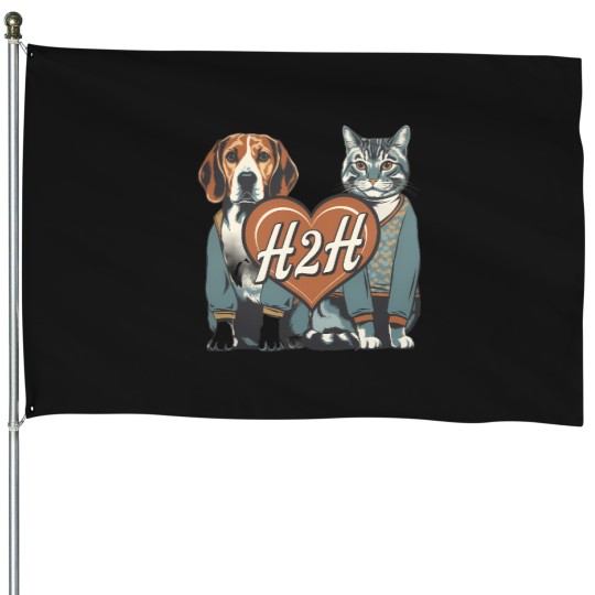 Discover Heartfelt Companions 01 Active T-Shirt 3292 House Flags