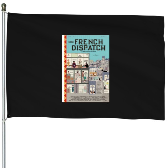 Discover vintage French Dispatch House Flags