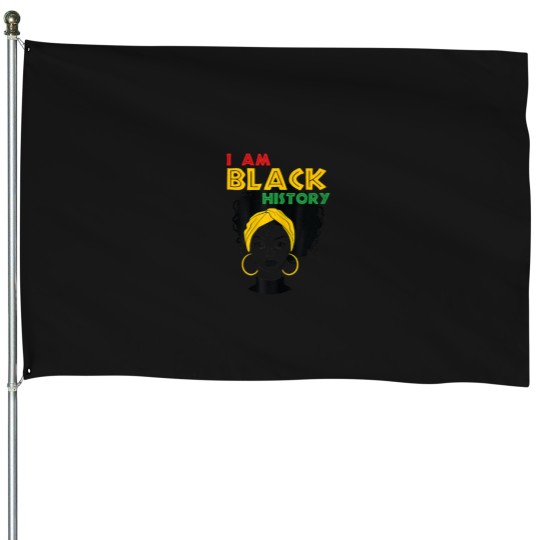 Discover I am Black History Girl Afro Love African American  Scoop  _ SALE !!! Black History Month - Fight , Black History Month Vintage House Flags
