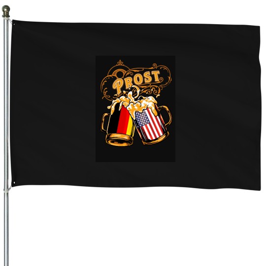 Discover Oktoberfest Wiesn Prost Deutschland - USA House Flags