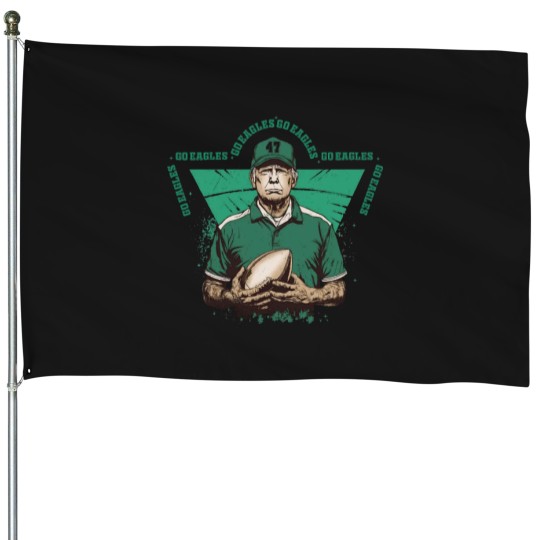Discover Trump Go Eagles Philadelphia Eagless.png House Flags