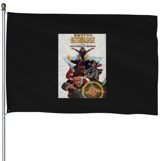 Discover WandaAnd DoctorStrange in the Multiverse Doctor StrangePerfect Gift For you and friends (1) House Flags
