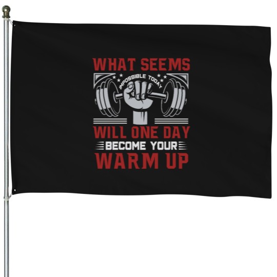 Discover Quote Warm Up Gym Design Once You See Results it Becomes An Addiction(1) House Flags