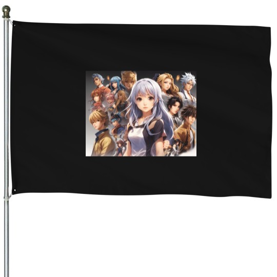 Discover Anime Character Designed House Flags