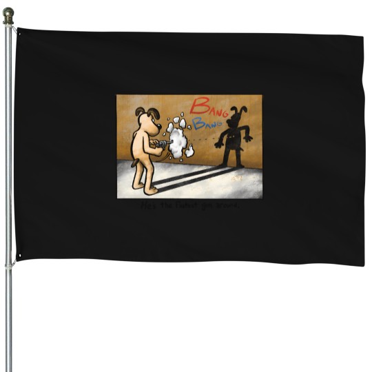 Discover Bang Lucky Gromit House Flags