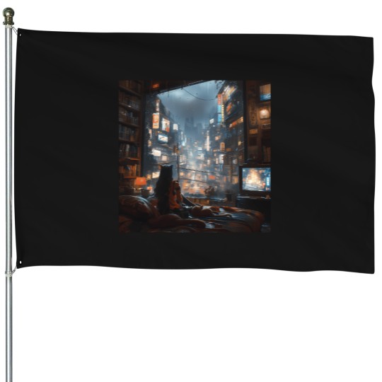 Discover 4779 Urban Living Active T-Shirt House Flags