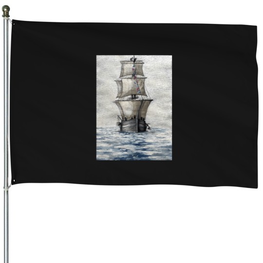 Discover HMS Terror Watercolor House Flags