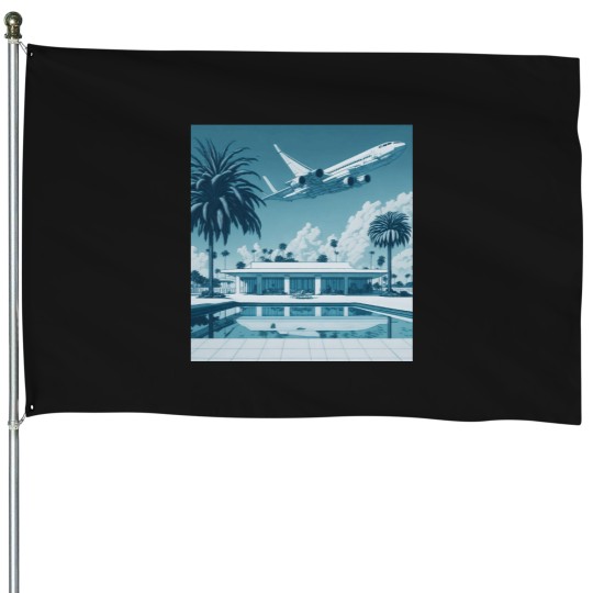 Discover hiroshi nagai plane House Flags