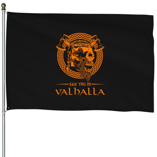 Discover See-You-In-Valhalla-Viking--Viking-Apparel T-Shirt House Flags