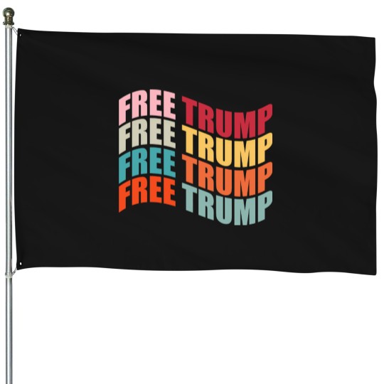 Discover Free-Trump-Active-T-Shirt-(19) House Flags