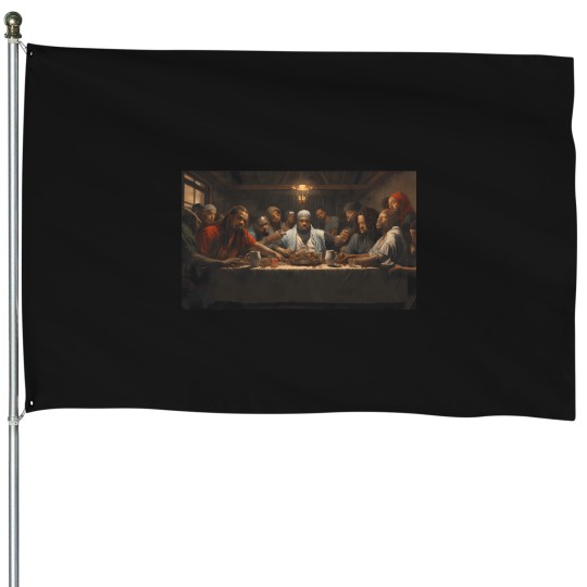 Discover Ogs'-Last-Supper-Hip-Hop-Gangster-T-Shirt House Flags