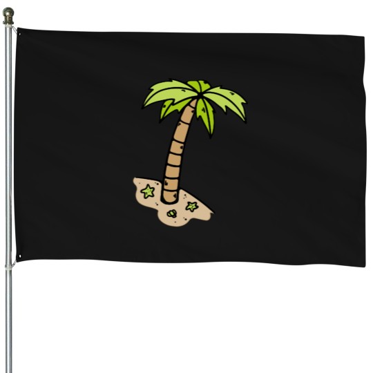 Discover Palm Oversized House Flags