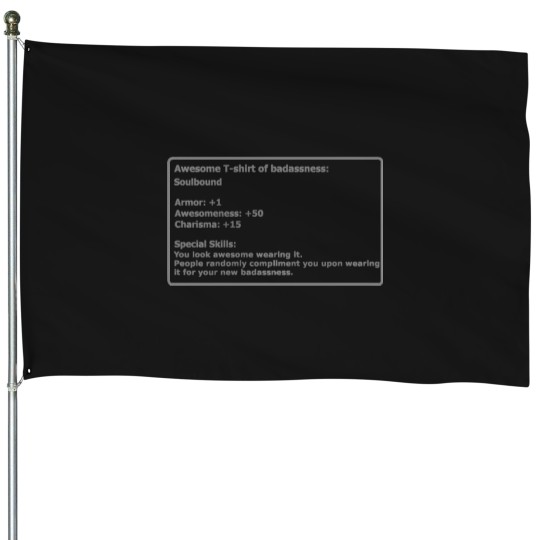 Discover Awesome-T-Shirt-Of-Badassness.-Baseball--Sleeve-T-Shirt House Flags