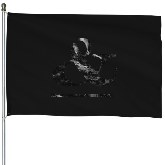 Discover Campari-Black-Marble-Ampersand T-Shirt House Flags