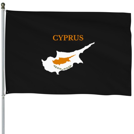 Discover Cyprus-Map-Flag T-Shirt House Flags