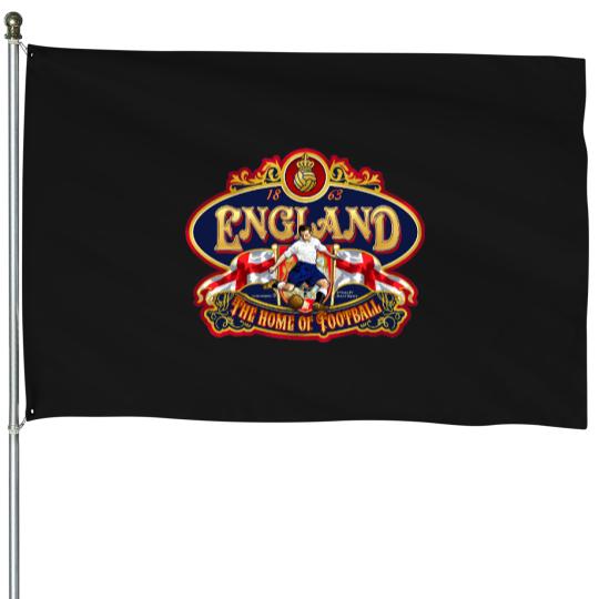 Discover England-'The-Home-Of-Football'-T-Shirt-Art House Flags