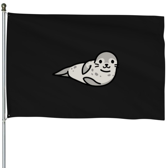 Discover Grey-Seal T-Shirt House Flags