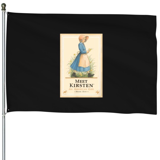 Discover American-Girl---Meet-Kirsten-Book-Cover-T-Shirt House Flags