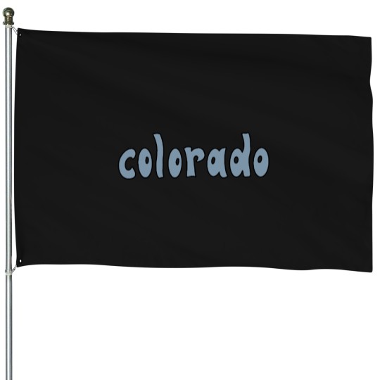 Discover C0lorado bluesimple House Flags