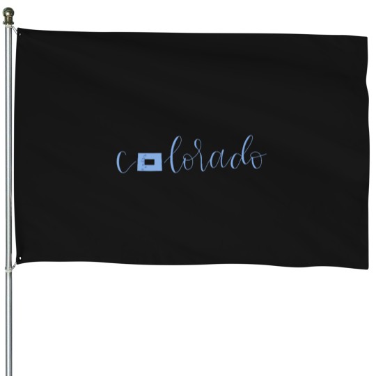 Discover C0lorado cursive House Flags