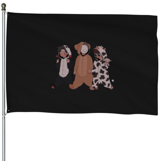 Discover dream team halloween costumed House Flags