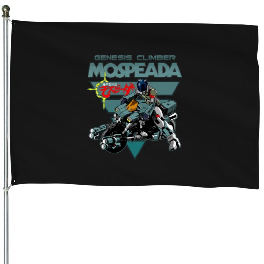 Discover Genesis-Climber-Mospeada T-Shirt House Flags