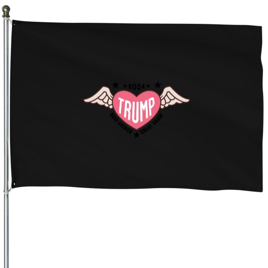 Discover Trump-2024-Tattoo T-Shirt House Flags
