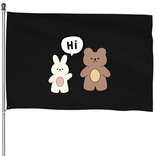 Discover Brown-And-White-Bears T-Shirt House Flags