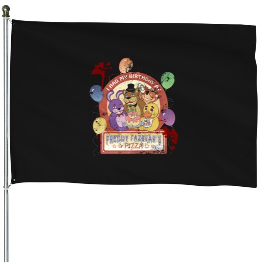 Discover Freddy Fazbear_s Birthday! (survivor version) House Flags