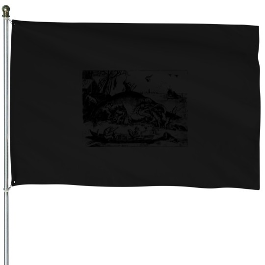 Discover Big-Fish-Eat-Little-Fish-By-Pieter-Bruegel-The-Elder House Flags