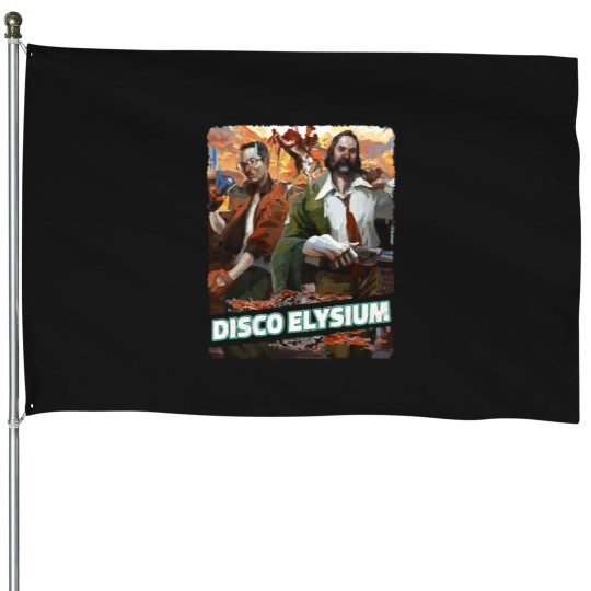 Discover Gifts For Men Disco Gaming Elysium Graphic For Fan House Flags