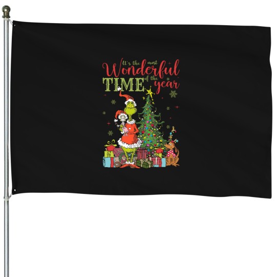 Discover Wonderfull time of the year House Flags
