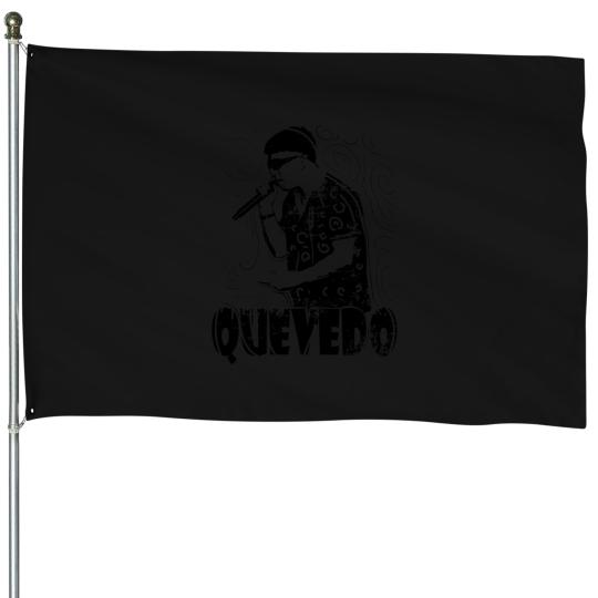 Discover Black-And-White-Quevedo-Design T-Shirt House Flags