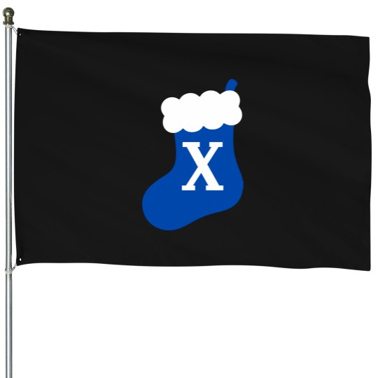 Discover Christmas Stocking House Flags