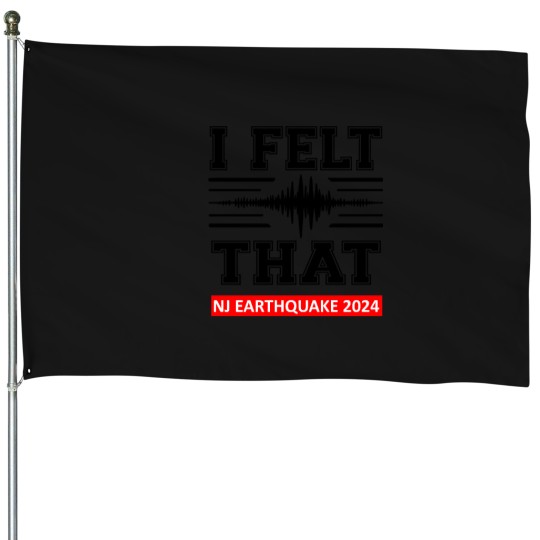 Discover New Jersey Earthquake Alert T-Shirt House Flags