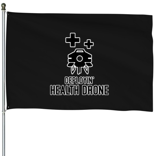 Discover Lifeline - Deployin' Health Drone Classic House Flags